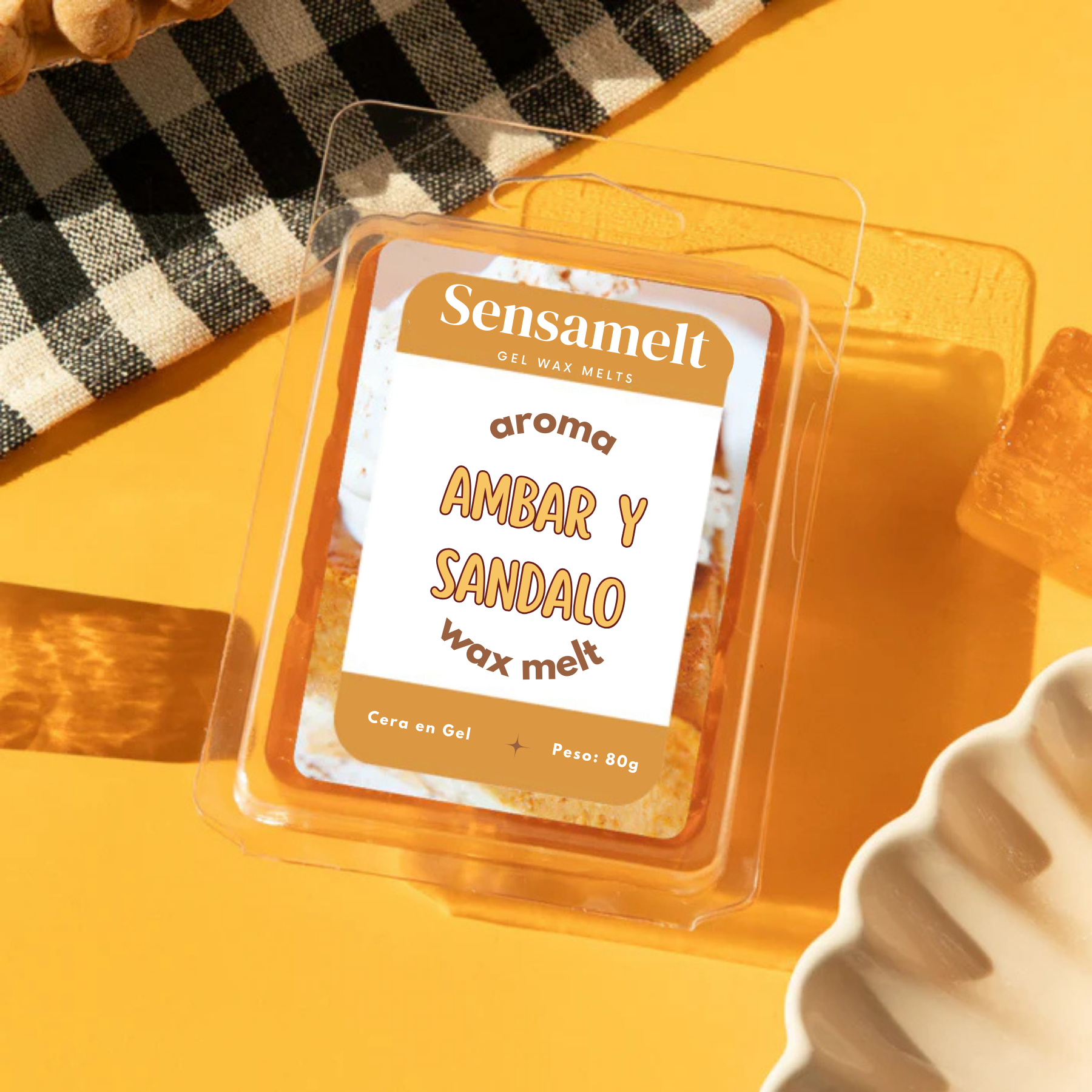Amber & Sandelholz - Gel Wax Melt