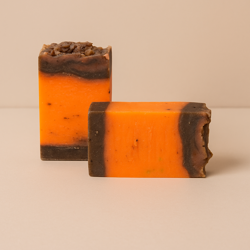 Handgemachte Seife mit Zimt und Orange (Energiespendend)