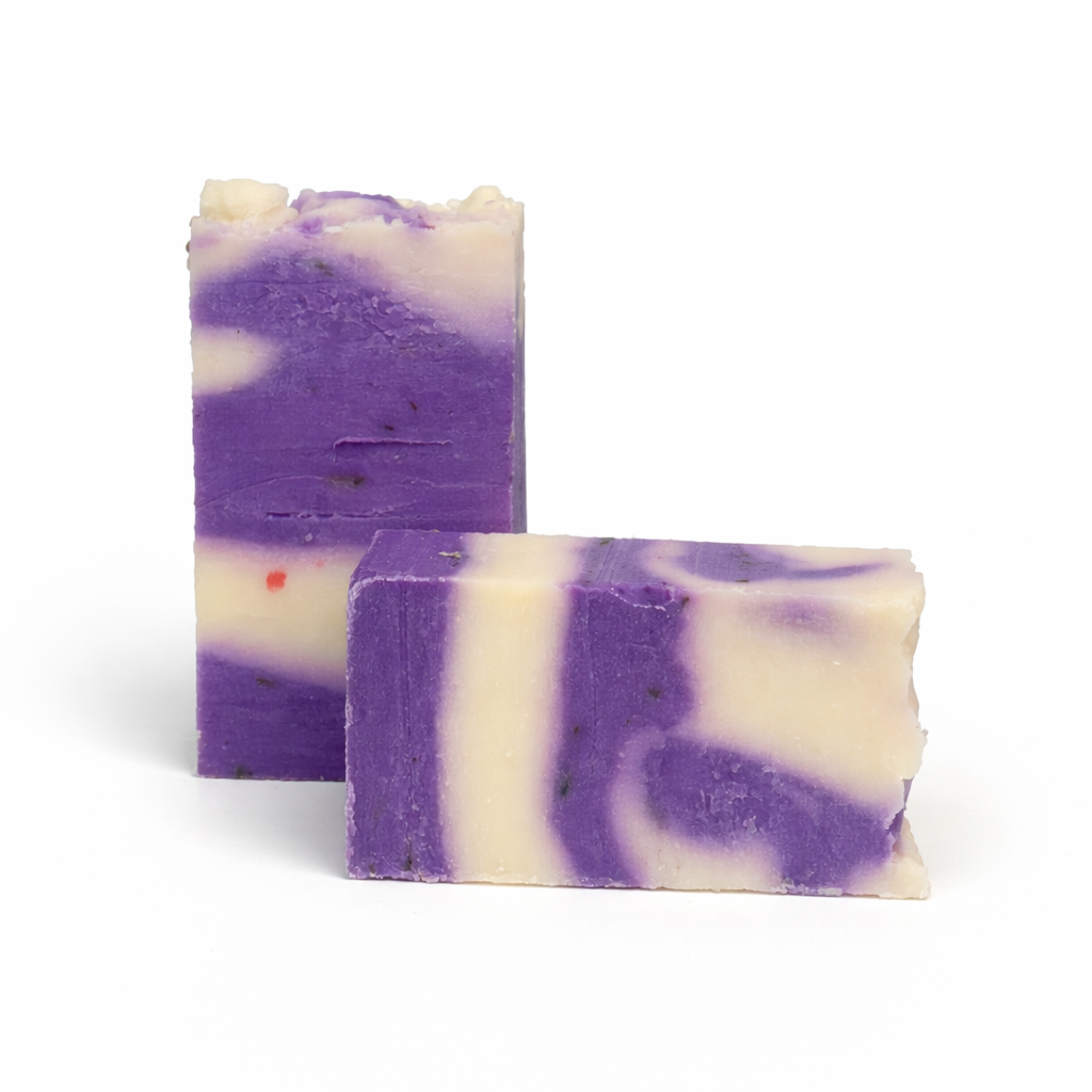 Handgemachte Seife mit Lavendel (Glättet und spendet Feuchtigkeit)