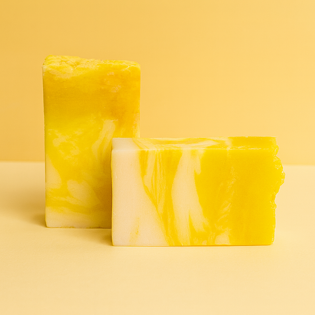 Handgemachte Seife mit Zitrone (Frisch und belebend)
